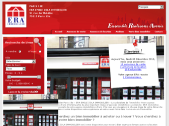 era-immobilier-paris-15-emile-zola.fr website preview