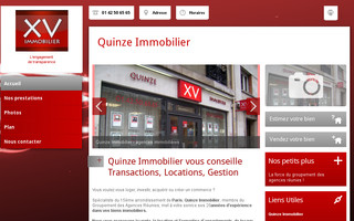 quinzeimmobilier.fr website preview