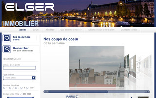 elger-immobilier.com website preview