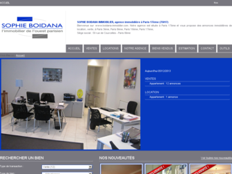 boidana-immobilier.com website preview