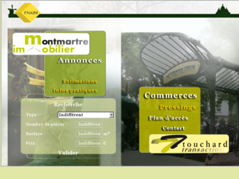 montmartreimmobilier.fr website preview