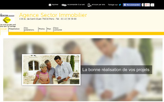sector-immobilier.com website preview