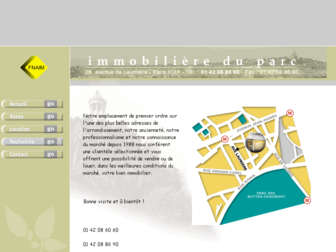 immobiliereduparc.fr website preview