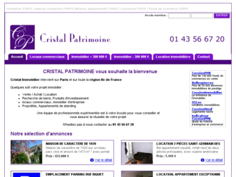 cristal-patrimoine.octissimo.com website preview