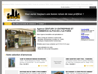 alphaenlile-century21.octissimo.com website preview