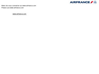 mobile.airfrance.com website preview