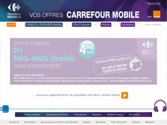mobile.carrefour.fr website preview