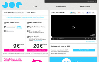 joemobile.fr website preview