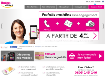 budgetmobile.fr website preview