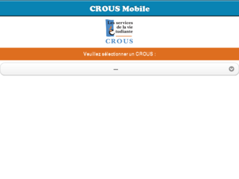 mobile.crous-poitiers.fr website preview