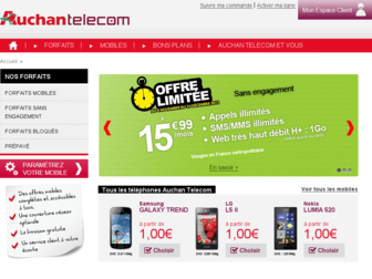 auchantelecom.fr website preview