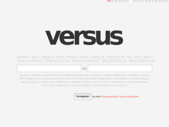 versus.com website preview