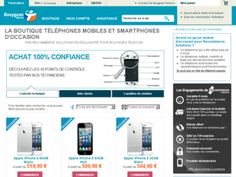 mobile-occasion.bouyguestelecom.fr website preview