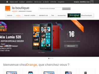 boutique.orange.fr website preview