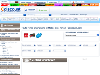 forfaitmobile.cdiscount.com website preview