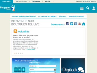 recrute.bouyguestelecom.fr website preview