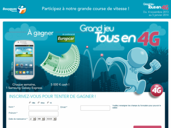 jeu.bouyguestelecom.fr website preview