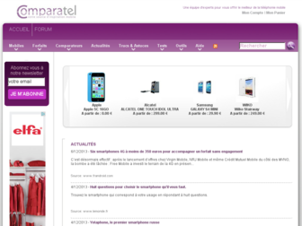 comparatel.fr website preview