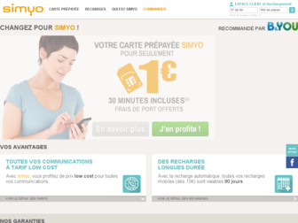 simyo.fr website preview