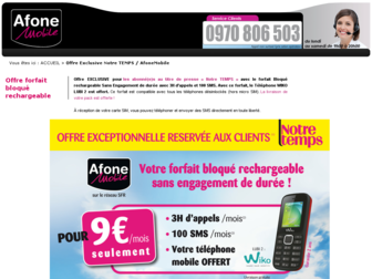 notretemps.afonemobile.fr website preview