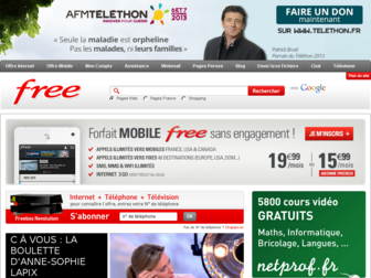 portail.free.fr website preview