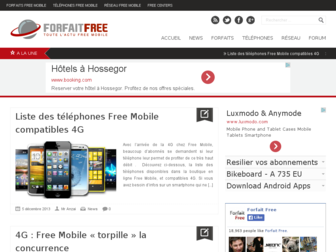 forfaitfree.com website preview