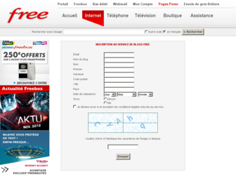 blog.free.fr website preview