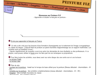 peinturefle.free.fr website preview
