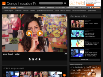 orange-innovation.tv website preview