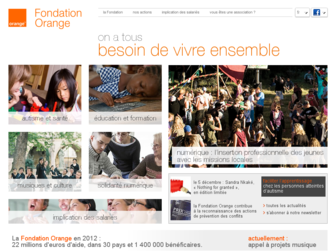 fondationorange.com website preview
