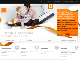 healthcare.orange.com website preview