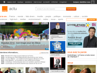 actu.orange.fr website preview