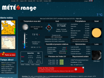meteorange.fr website preview