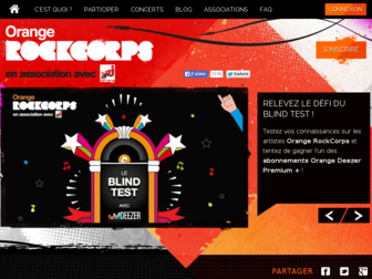 orangerockcorps.fr website preview