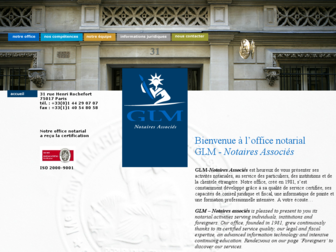 glm-notaires.fr website preview