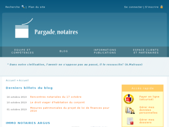 pargade-notaires.fr website preview