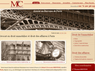 avocat-mertens.com website preview