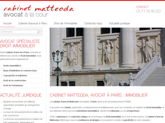 matteoda-avocat-immobilier.fr website preview