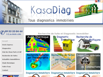 kasa-diagnostics.fr website preview