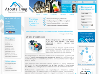 atoutsdiag.fr website preview