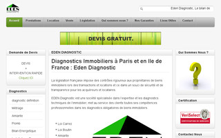 edendiagnostic.fr website preview