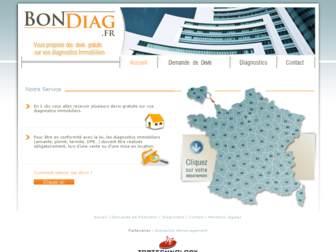 bondiag.fr website preview