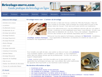 bricolage-move.com website preview