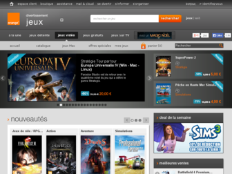 jeuxvideo.jeu.orange.fr website preview