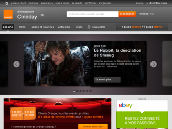 cineday.orange.fr website preview