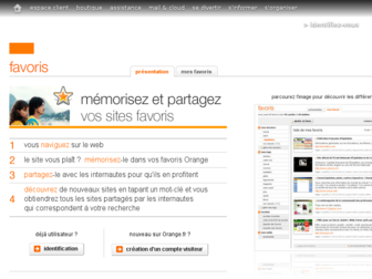 favoris.orange.fr website preview