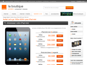 ipad.orange.fr website preview