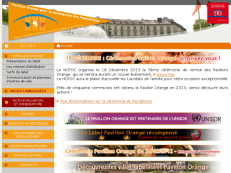 pavillon-orange.org website preview