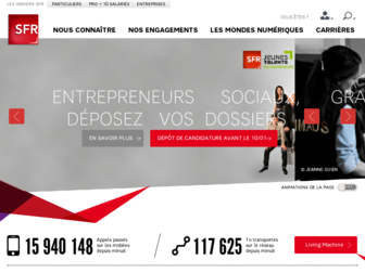 groupe.sfr.fr website preview