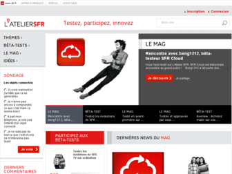 atelier.sfr.fr website preview